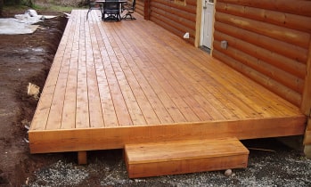 Wood deck