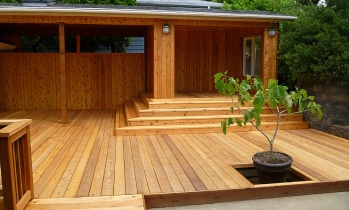 Wood deck